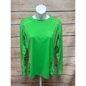 Simms Solarflex Shirt Womens Size Small Green Long Sleeve Green Fishing Top
